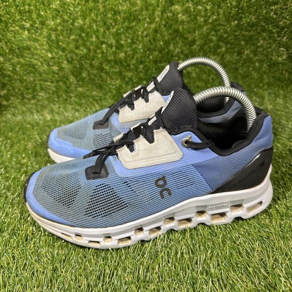 On Running CLOUDSTRATUS Running Sneakers Marina Blue Women’s 8 Shoes 39.99209 - Picture 3 of 10